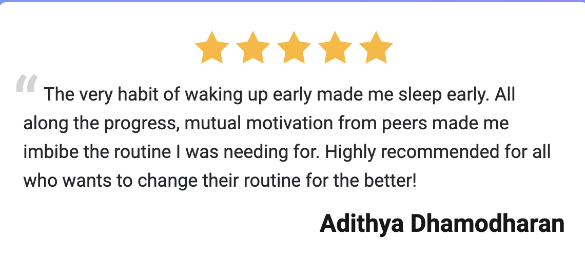 Sunitha, 5 star review